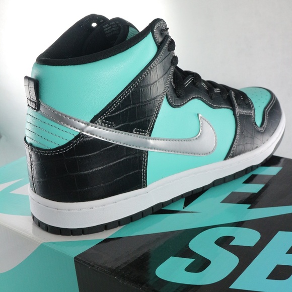 SOLD! DIAMOND SUPPLY NIKE Dunk High Prm SB Tiffany - Picture 7 of 8